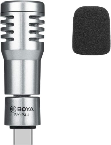 Boya BY-P4U USB-C mikrofon Android telefonokhoz és laptopokhoz, vlogoláshoz