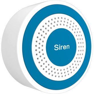   Bezdrôtová stroboskopická siréna LWOHSI pre domáci bezpečnostný systém – biela alarmová kupola pre modely LW106/LW108, 21-mesačná výdrž batérie