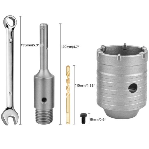 hsawbit 40 mm SDS Plus fúrószár készlet kőművesmunkához, betonhoz és márványhoz