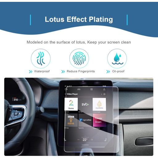 GAFAT Volvo Polestar 2 11.2" Kijelzővédő Tempered Glass 9H Ütésálló