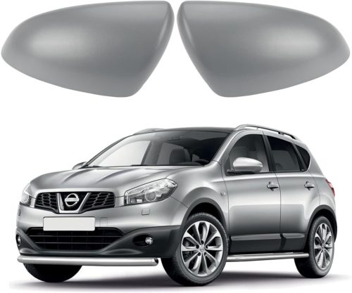 ConBlom Visszapillantó Tükör Borítás Nissan Qashqai 2007-2014 Modellekhez - Texturált Fekete ABS Műanyag Tükörkupak Szett Bal és Jobb Oldalr