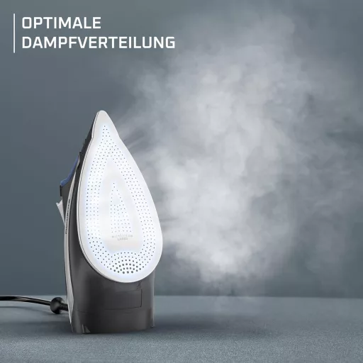 Fier de călcat cu abur Rowenta Acessteam 2500W, jet de abur 140g/min, albastru/negru
