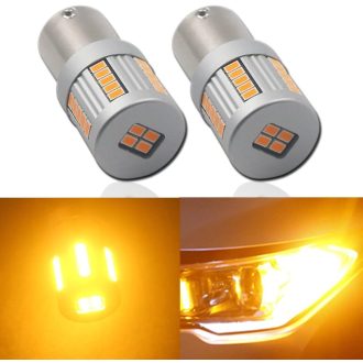   Eseastar S25 BA15S LED žiarovka žltá 180° pre smerové svetlá 34SMD 2ks