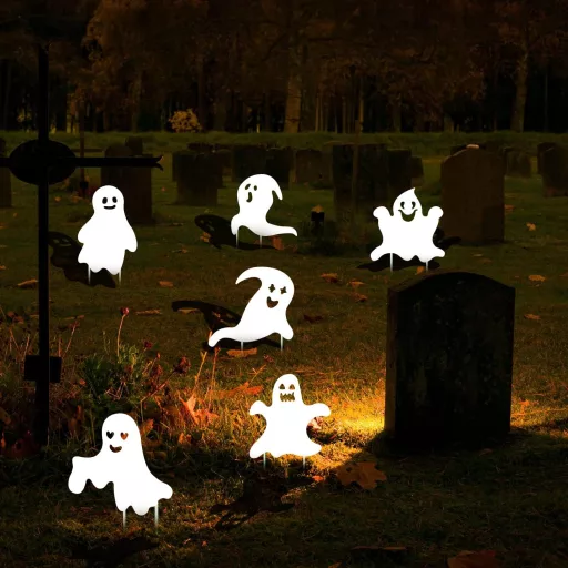 AIEX set vrtnih ukrasnih ploča za Halloween, 6 komada