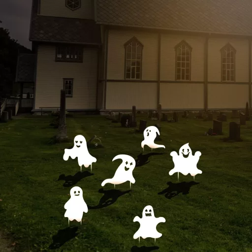 AIEX 6 darabos Halloween kerti dekoráció kültéri tábla szett