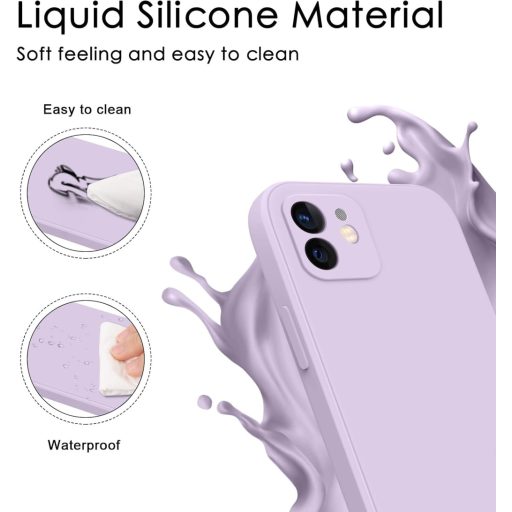 AK 2 db Folyékony Szilikon iPhone 12 Tok - Mikroszálas Bélésű Prémium Védőtok, Pontos Nyílásokkal, iPhone 12 (2020) 6,1" Készülékhez

AI: I'