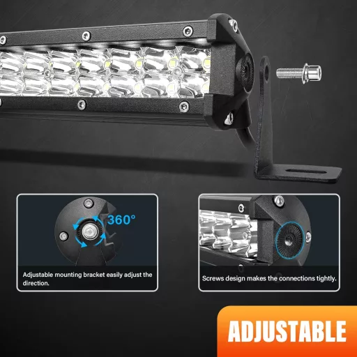 Willpower 38 cm 108 W LED munkalámpa 12V/24V vízálló offroad traktor teherautó
