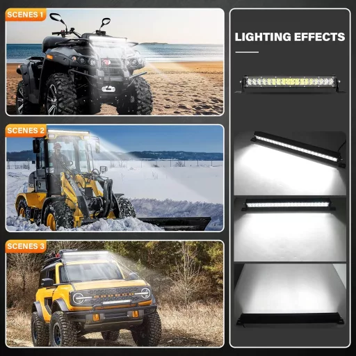 Willpower 38 cm 108 W LED munkalámpa 12V/24V vízálló offroad traktor teherautó