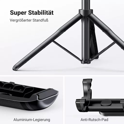UGREEN Bluetooth Selfie Štap 3u1 Tripod Monopod s Daljinskim Upravljačem za iPhone 15 14 13 Kameru