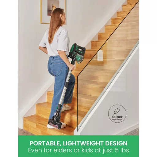 Vactidy Blitz V8 Vezeték Nélküli Porszívó Cserélhető Akkumulátorral, 22 KPa Szívóerő