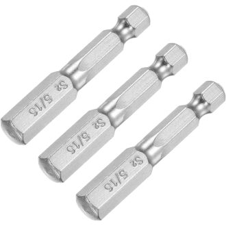   Magnetikus hatszögű csavarhúzóbetét készlet, 5/16", 3 db - Sourcing Map