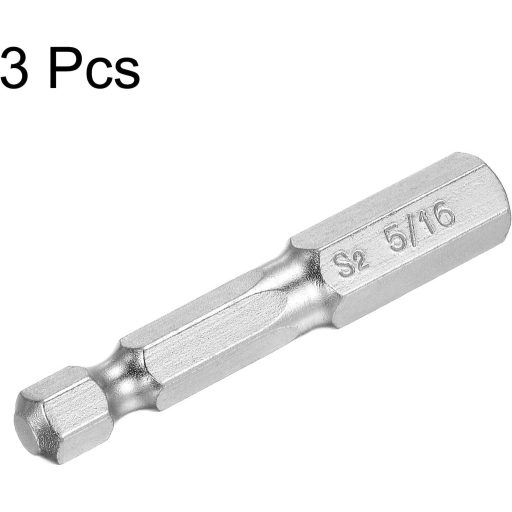 Magnetikus hatszögű csavarhúzóbetét készlet, 5/16", 3 db - Sourcing Map