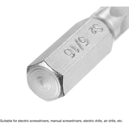 Magnetikus hatszögű csavarhúzóbetét készlet, 5/16", 3 db - Sourcing Map