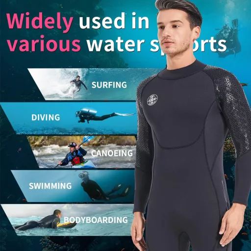 BEEK Neoprén Wetsuit 3mm UV Védelem Férfi Női Búvárkodás Úszás