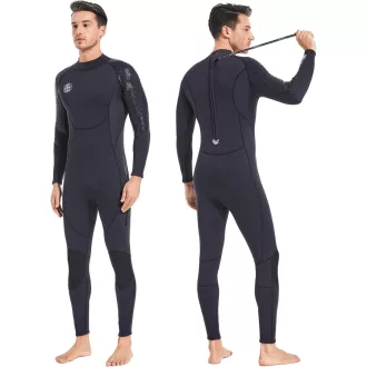   Costum de scafandru din neopren BEEK 3mm cu protecție UV, pentru bărbați și femei, cu fermoar la spate, pentru scufundări