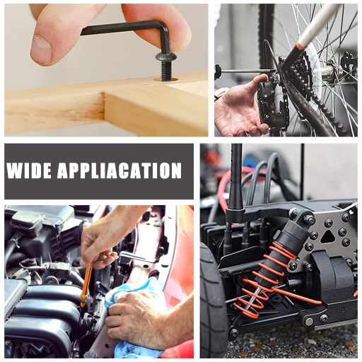 Set 219 șuruburi și piulițe WeqeYent M4 M5 M6 din oțel negru