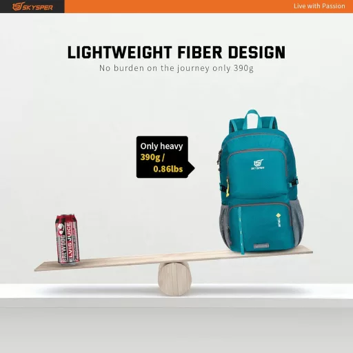 SKYSPER Ultralight összecsukható hátizsák vízálló napsák túrázáshoz utazáshoz