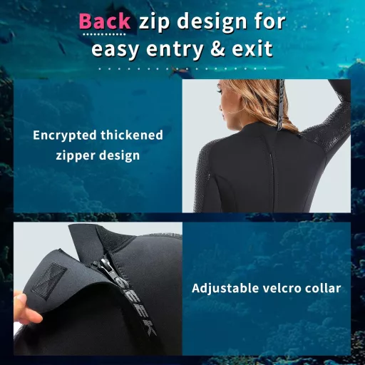 BEEK Neoprén Wetsuit 3mm UV Védelem Férfi Női Búvárkodás Úszás