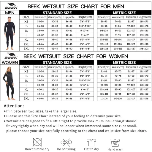 BEEK Neoprén Wetsuit 3mm UV Védelem Férfi Női Búvárkodás Úszás