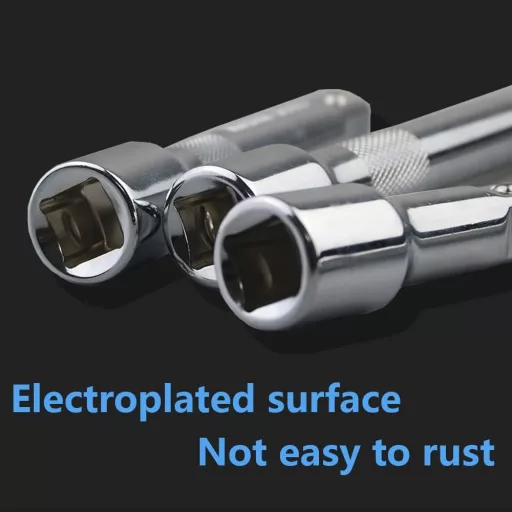 Set de Extensoare Pivotante YEBOCIYO, 3 Bucăți, Adaptor Cheie Tubulară 1/4", Extensie Clichet, 50/100/150mm, Oțel Crom Vanadiu