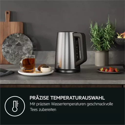 AEG Deli 5 Vízforraló 1,7L 2400W 5 Hőfok Beállítás Rozsdamentes Acél