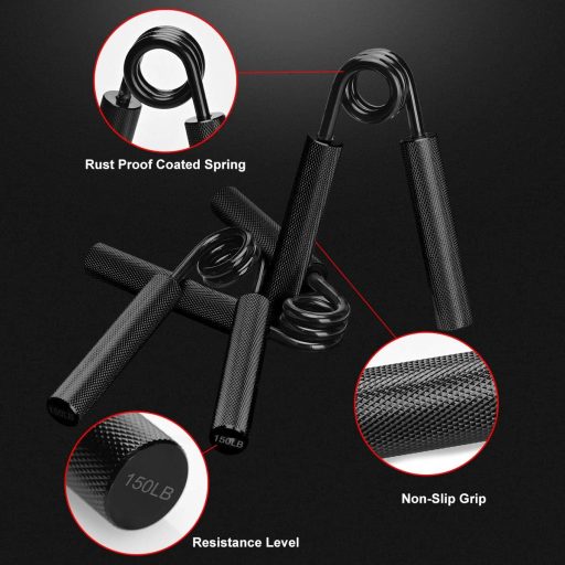 Set de antrenament pentru mâini COVVY, set de întărire a prizei cu 5 trepte, pentru exerciții de degete cu metal