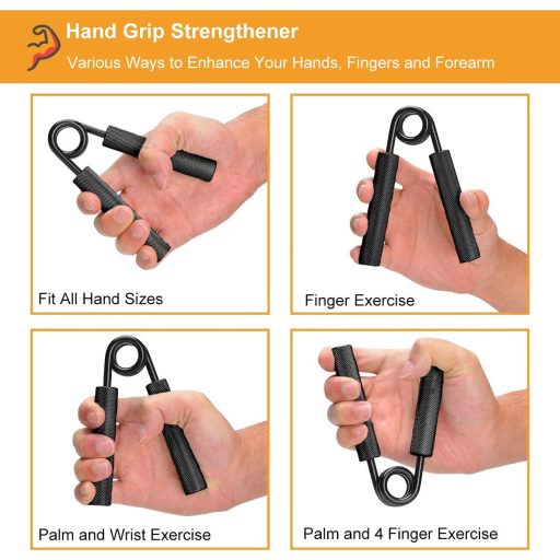 Set de antrenament pentru mâini COVVY, set de întărire a prizei cu 5 trepte, pentru exerciții de degete cu metal