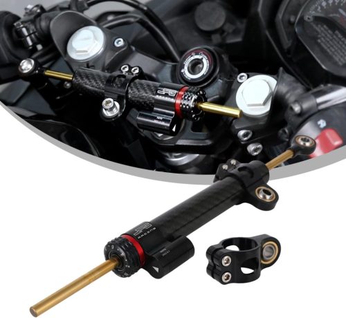 JFG RACING Univerzális Motorkerékpár Kormánystabilizátor 13" - Karbon Szálas, CNC Alumínium, Rezgéscsillapító, GSXR ZX6R FZ1 FZ6 MT03 Kompat