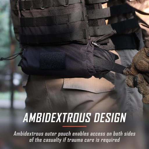 WYNEX Taktikai Elsősegély Pouch Hook-N-Loop Mellény Hordozható Trauma Táska