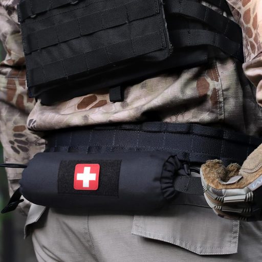 WYNEX Taktikai Elsősegély Pouch Hook-N-Loop Mellény Hordozható Trauma Táska