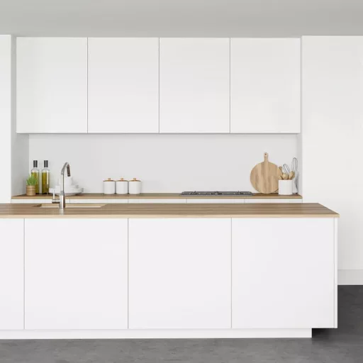 Arthome samoljepljiva dekorativna folija 43 cm x 305 cm, mat bijela, za oblaganje namještaja i zidova