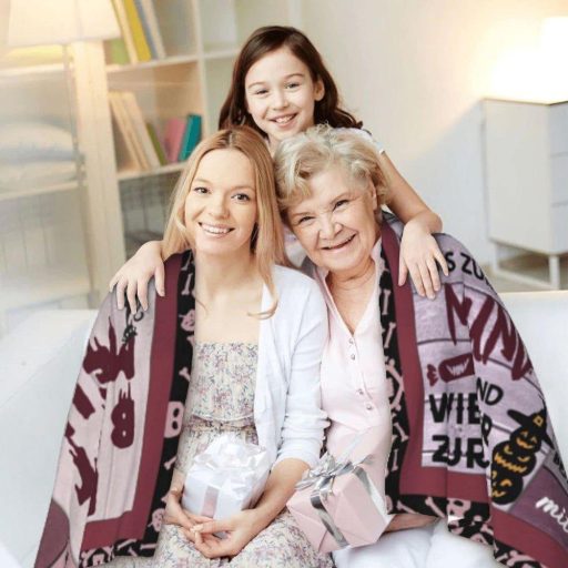 Lágy, ölelhető takaró lányomnak, ajándék takaró, pozitív üzenetekkel, születésnapra,