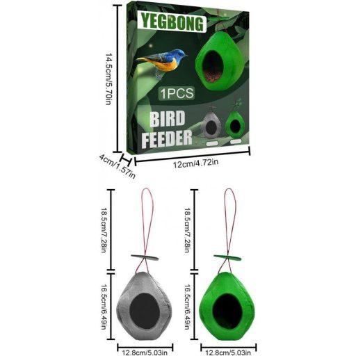 Akasztós Madáretető filc anyagból, könnyen tisztítható 12,8*16,5 cm, 18,5 cm (kötél)