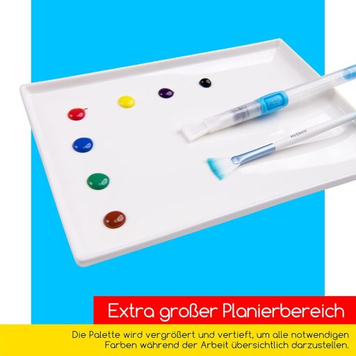 MEEDEN Kerámia Festőpaletta Vízfestékhez és Gouache Festéshez