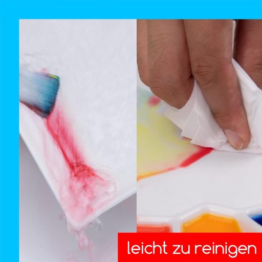 MEEDEN Kerámia Festőpaletta Vízfestékhez és Gouache Festéshez