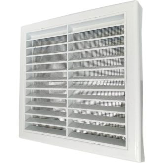   GEFONG Szellőzőrács 150mm Fehér ABS Műanyag Fali Ventillátor Rács Fürdőszoba Konyha Rovarháló 6 Hüvelyk