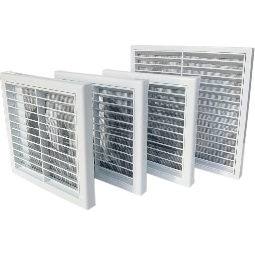 Ventilačná mriežka GEFONG 150mm Biela ABS Plastová Mriežka pre Nástenný Ventilátor Kúpeľňa Kuchyňa Sieťka proti Hmyzu 6 Palcov