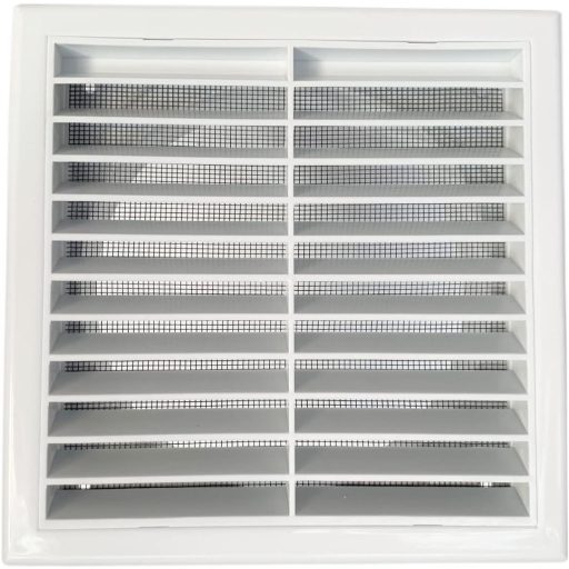 Grilă de ventilație GEFONG 150mm Alb ABS Plastic, Răsuflător Furtun Perete Baie Bucătărie Plasă Insecte 6 Inch