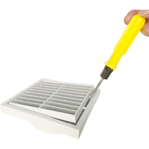 Grilă de ventilație GEFONG 150mm Alb ABS Plastic, Răsuflător Furtun Perete Baie Bucătărie Plasă Insecte 6 Inch