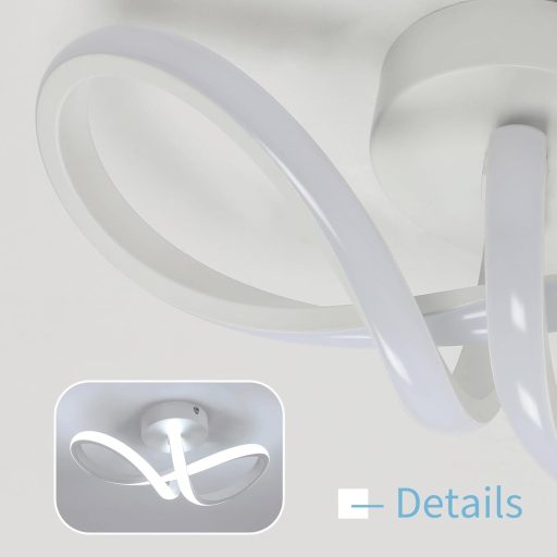 DAXGD Modern LED Mennyezeti Lámpa 20W Ívelt Dizájn Hálószoba Nappali Konyha