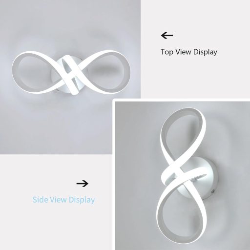 DAXGD Modern LED Mennyezeti Lámpa 20W Ívelt Dizájn Hálószoba Nappali Konyha