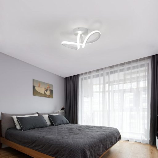 DAXGD Modern LED Mennyezeti Lámpa 20W Ívelt Dizájn Hálószoba Nappali Konyha