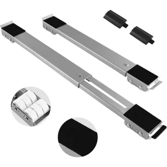   SMONTER 2 bucăți suporturi cu roți pentru mașină de spălat, capacitate 300 kg, cu frână