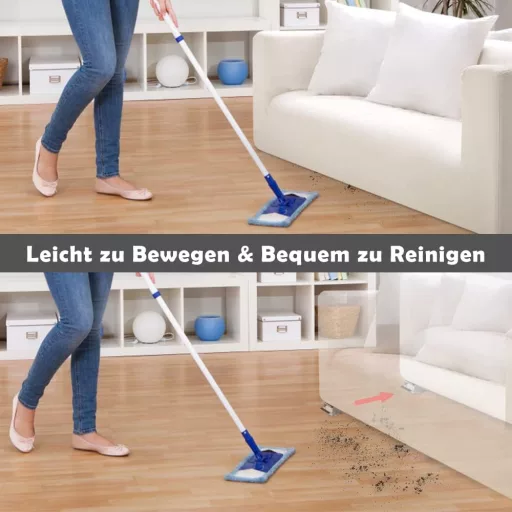 SMONTER 2 bucăți suporturi cu roți pentru mașină de spălat, capacitate 300 kg, cu frână