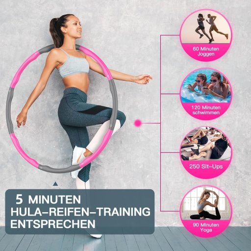 Hula Hoop de masaj Blisstaar 1 kg pentru antrenament, slăbit și modelarea abdomenului