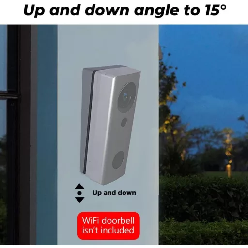 XIAOJUN Állítható Szögű Csengő Tartó Konzol Video Kaputelefonhoz Ring Doorbell Fali Rögzítő Szürke Bal és Jobb Oldali