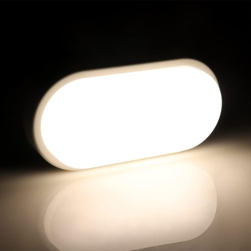 da LIGHT Plafonieră LED 12W 1020 Lumeni Impermeabilă IP54 Baie Living Subsol 4000K Alb Neutru 2 buc