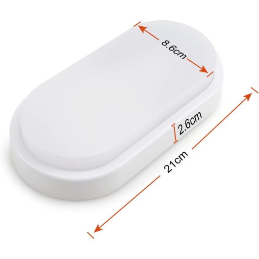 da LIGHT LED Mennyezeti Lámpa 12W 1020 Lumen Vízálló IP54 Fürdőszoba Nappali Pince 4000K Semleges Fehér 2db