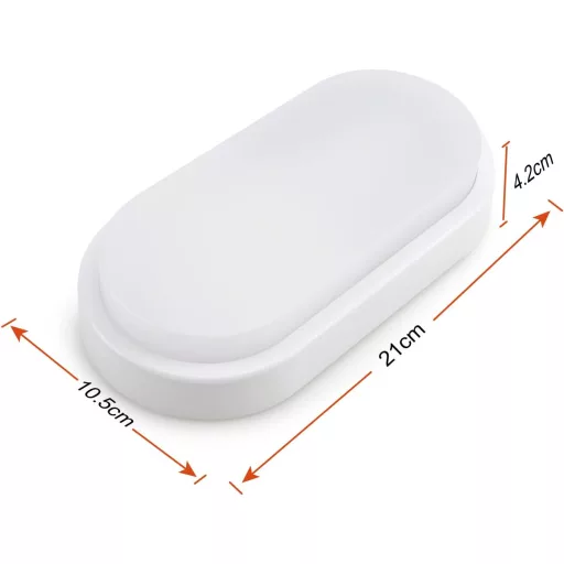 Plafonieră LED da LIGHT 12W 1020 Lumeni Rezistentă la apă IP54 pentru Baie, Living, Pivniță 4000K