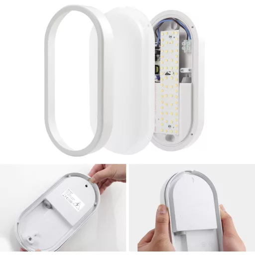 Plafonieră LED da LIGHT 12W 1020 Lumeni Rezistentă la apă IP54 pentru Baie, Living, Pivniță 4000K